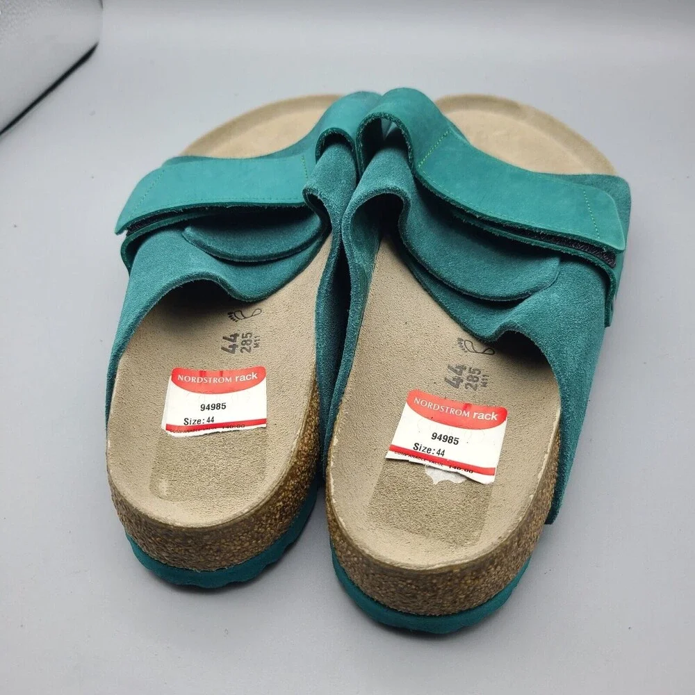 Birkenstock Kyoto Mens Slide Sandals teal comfort sz 11 44 new